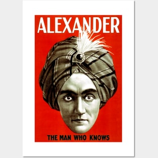 Alexander, The Man Who Knows 1920 Magician Posters and Art